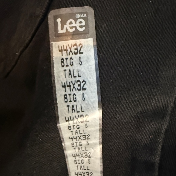 Lee Men's Straight Black Jeans - Picture 5 of 7